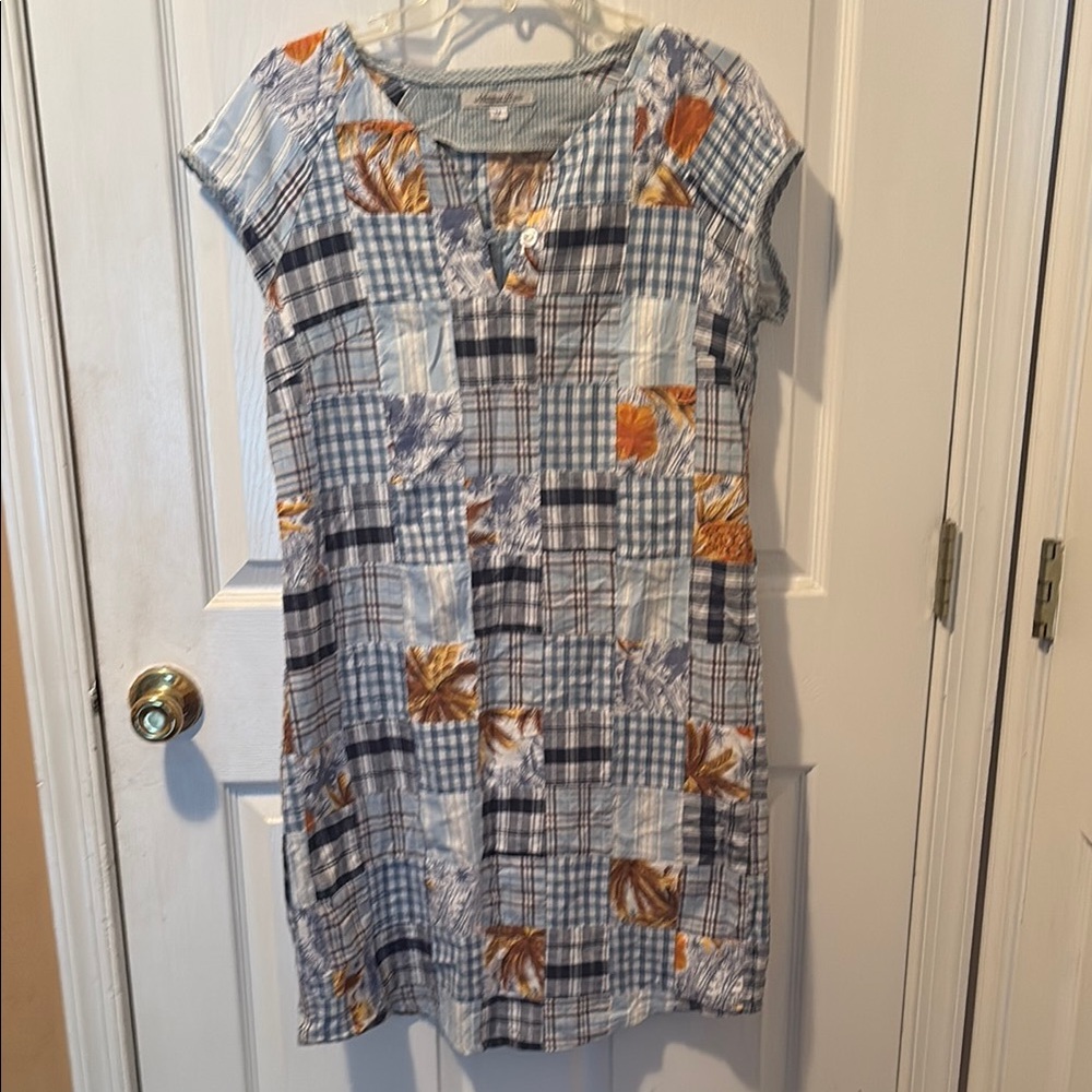Casual Plaid Patchwork Dress